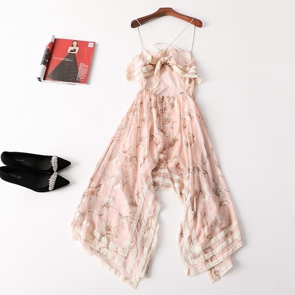 pink dress skirt for summer party - Picture 2 of 11